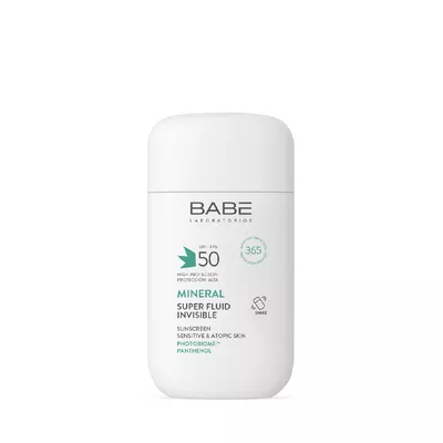 Бабе Лабораториос (Babe Laboratorios) солнцезащитный флюид минеральный с физическими фильтрами SPF50 50 мл — Фото 1