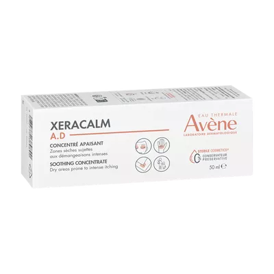Авен (Avene) Ксеракальм AD концентрат успокаивающий для сухих участков кожи, склонных к зуду 50 мл — Фото 2