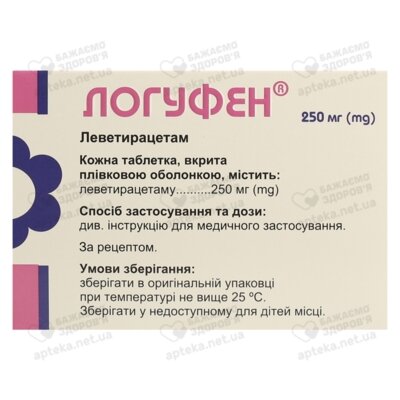 Логуфен таблетки вкриті оболонкою 250 мг №60 — Фото 3