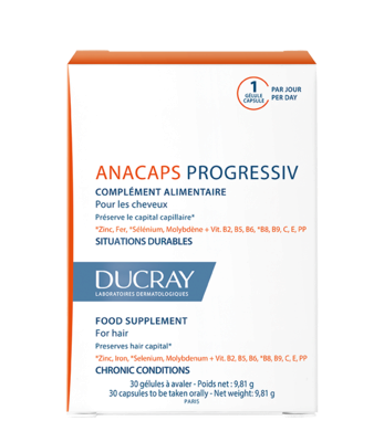 Дюкрей (Ducray) Анакапс Прогрессив капсулы для сохранения волос упаковка 30 шт — Фото 1