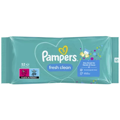 Салфетки детские Памперс (Pampers Baby Fresh Clean) 52 шт — Фото 2