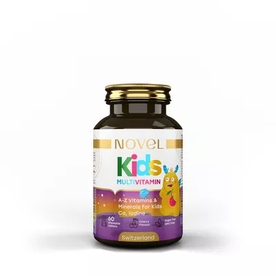 Новел (Novel) Кідс мультивітамін + мінерал таблетки жувальні зі смаком вишні №60 — Фото 1