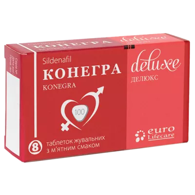 Конегра Делюкс таблетки жувальні 100 мг №8 — Фото 1