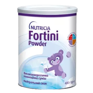 Нутриція Фортіні Паудер (Nutricia Fortini Powder) ентеральне дитяче харчування з нейтральним смаком 400 г — Фото 1