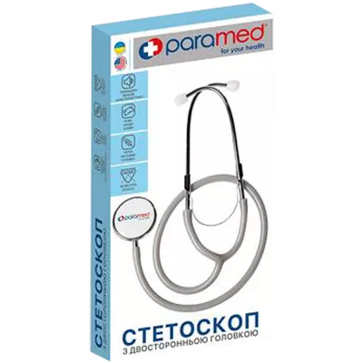 Стетоскоп Парамед (Paramed) с двусторонней головкою — Фото 1