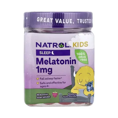 Natrol Kids Мелатонин для детей таблетки жевательные 1 мг №60 — Фото 1