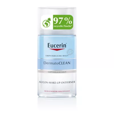 Юцерин (Eucerin) ДерматоКлін (Гіалурон) засіб для зняття водостійкого макіяжу з очей для чутливої шкіри 125 мл — Фото 1