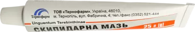 Скипидарна мазь 20% туба 25 г — Фото 2