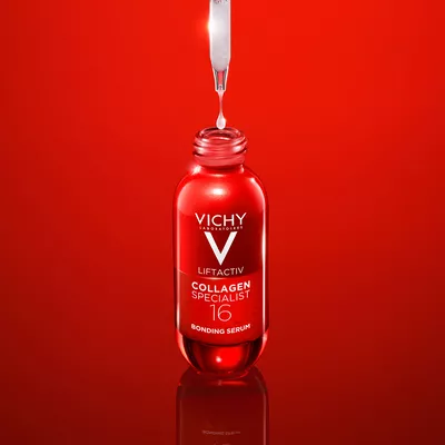 Віши (Vichy) Ліфтактив Спеціаліст Колаген 16 сироватка з ко-бондинг технологією для корекції 16 ознак старіння шкіри обличчя 30 мл — Фото 8