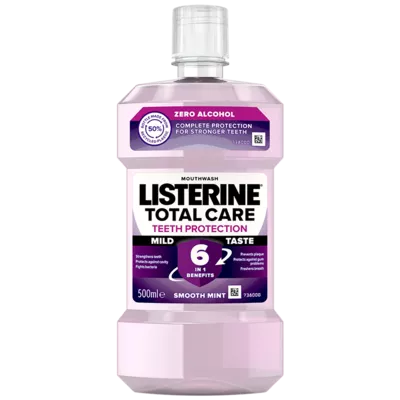 Ополаскиватель для полости рта Листерин (Listerine) Total Care 6 в 1 500 мл — Фото 1