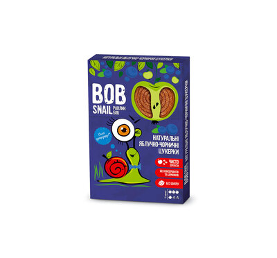 Конфеты натуральные Улитка Боб (Bob Snail) яблоко-черника 60 г — Фото 1