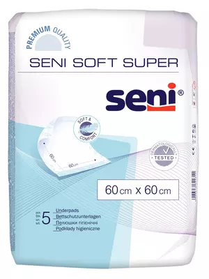 Пеленки Сени Софт Супер (Seni Soft Super) 60 см*60 см 5 шт — Фото 1