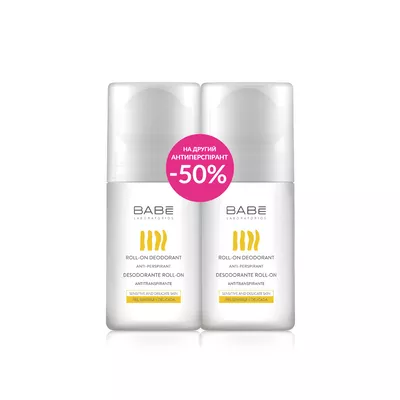 Бабе Лабораториос (Babe Laboratorios) набор дезодорант шариковый 24 часа защиты 50 мл 2 шт — Фото 1