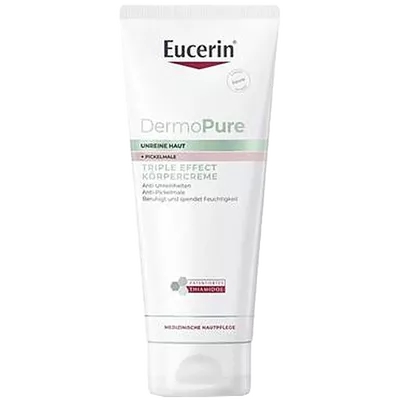 Юцерин (Eucerin) ДермоПьюр крем потрійної дії для проблемної шкіри для тіла 200 мл — Фото 1