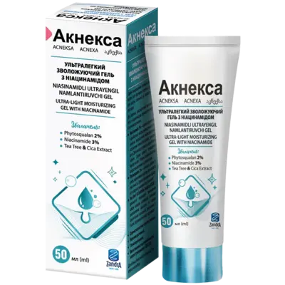 Акнекса гель ультралегкий зволожуючий з ніацинамідом 50 мл — Фото 1