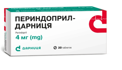 Периндоприл-Дарница таблетки 4 мг №30 — Фото 1