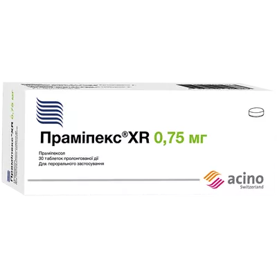 Праміпекс XR таблетки пролонгованої дії 0,75 мг №30 — Фото 1