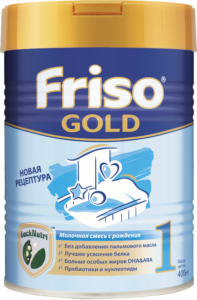 Смесь молочная Фрисо Голд 1 (Friso Gold 1 Lock Nutri) сухая адаптированная начальная для детей с 0 до 6 месяцев 400 г — Фото 1