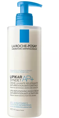 Ля Рош (La Roche-Posay) Ліпікар Сіндет АР+ очищуючий ліпідовідновлюючий крем-гель для сухої схильної до атопії шкіри обличчя та тіла 400 мл — Фото 1