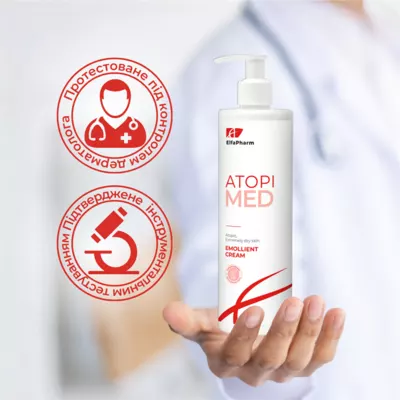 Эльфа Фарм (Elfa Pharm) АтопиМед гель-шампунь очищающий для сухой и атопической кожи взрослых и детей 400 мл — Фото 6