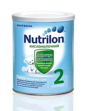 Суміш молочна Нутрилон 2 (Nutrilon) Кисломолочний з 6 місяців 400 г — Фото 1