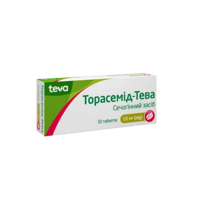 Торасемід-Тева таблетки 10 мг №30 — Фото 3