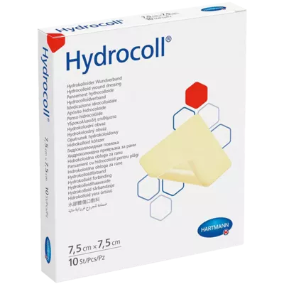 Повязка гидроколоидная Гидроколл (Hydrocoll) размер 7,5 см*7,5 см 10 шт — Фото 1