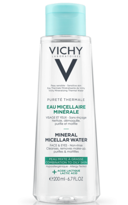 Виши (Vichy) Пюрте Термаль мицеллярная вода для жирной и комбинированой кожи 200 мл — Фото 1