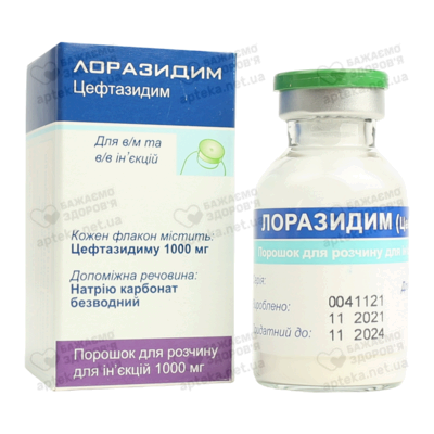 Лоразидим порошок для ін'єкцій 1000 мг флакон №1 — Фото 4