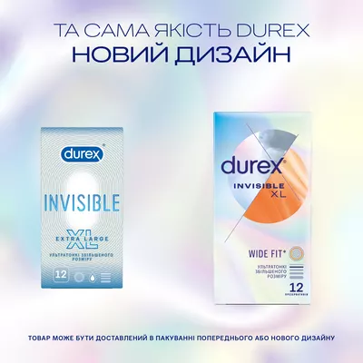 Презервативы Дюрекс (Durex Invisible XL) ультратонкие 12 шт — Фото 4