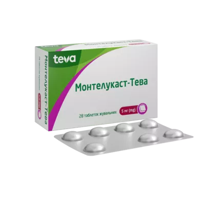 Монтелукаст-Тева таблетки для жування 5 мг №28 — Фото 2