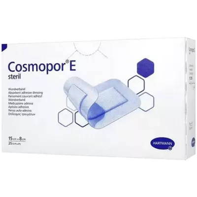 Пов'язка пластирна Hartmann Cosmopor Е steril розмір 8 см*15 см 1 шт — Фото 1