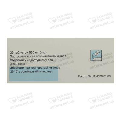 Флемоксин Солютаб таблетки диспергирующие 500 мг №20 — Фото 2