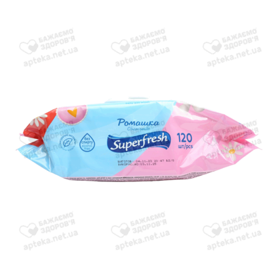 Салфетки влажные Суперфреш (Superfresh) для детей и мам с клапаном 120 шт — Фото 3