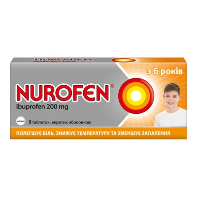 Нурофен таблетки покрытые оболочкой 200 мг №8 — Фото 1