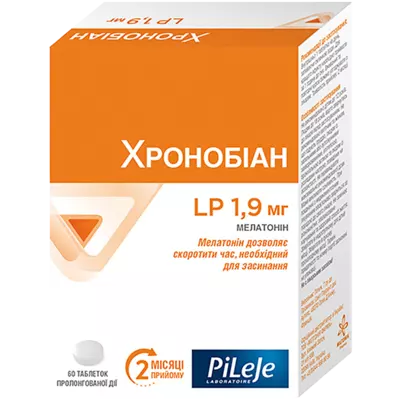 Хронобіан LP таблетки пролонгованої дії 1,9 мг №60 — Фото 1