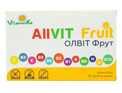 Олвіт Фрут цукерки-драже з фруктовим ароматом №30 — Фото 1