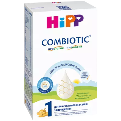 Суміш молочна Хіпп 1 (HiPP) Комбіотик для дітей з народження до 6 місяців 300 г — Фото 1