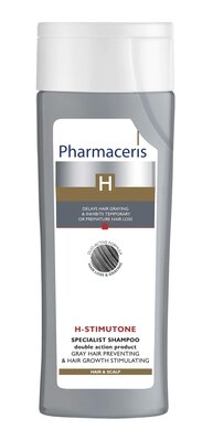 Фармацерис H (Pharmaceris H) Стимутон специальный шампунь для предупреждения появления седины и стимуляции роста волос 250 мл — Фото 2