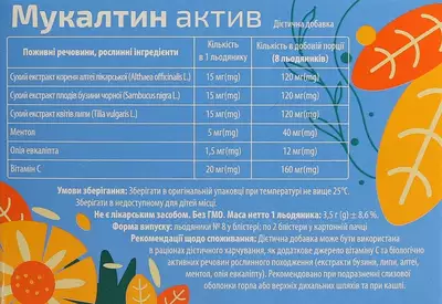 Мукалтин Актив леденцы №16 — Фото 2