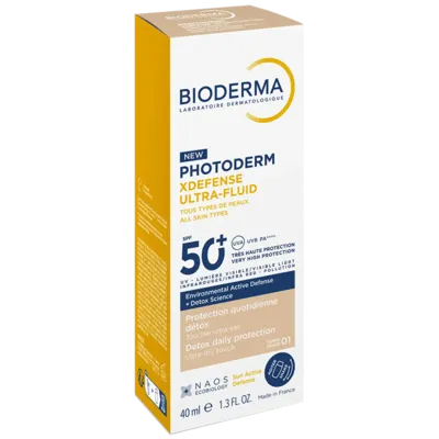 Биодерма (Bioderma) Фотодерм Икс Дефенс ультрафлюид SPF50+ тон 01 40 мл — Фото 3