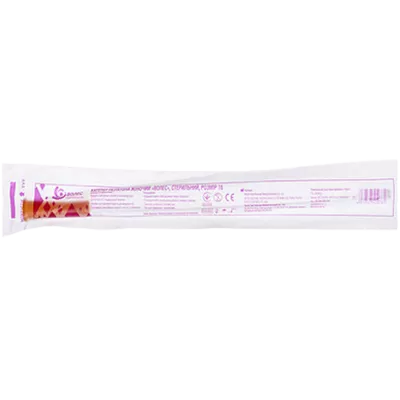 Катетер урологічний Нелатона жіночий Волес розмір СН16 (помаранчевий) 1 шт — Фото 1