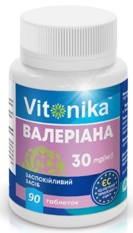 Вітоніка (Vitonika) Валеріана таблетки 30 мг №90 — Фото 1