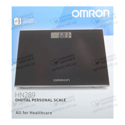 Весы цифровые Омрон (Omron HN-289-ЕВК) черные — Фото 1