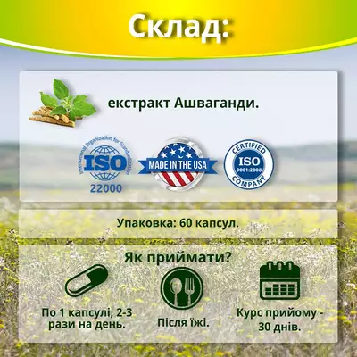 Ашваганда супер концентрат капсулы 500 мг №60 — Фото 5