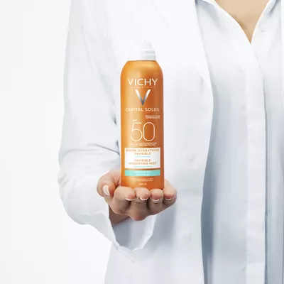 Виши (Vichy) Капиталь Солей аэрозоль-вуаль солнцезащитный для тела увлажняющий SPF50 200 мл — Фото 7