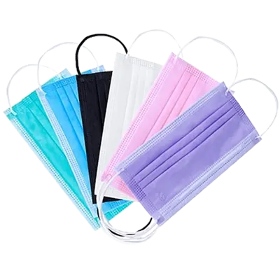 Маска медицинская трехслойная нестерильная на резинках голубая +103 1 шт — Фото 1