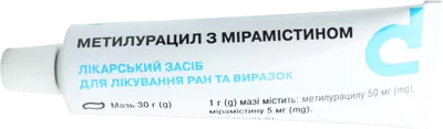 Метилурацил з мірамістином мазь туба 30 г — Фото 5