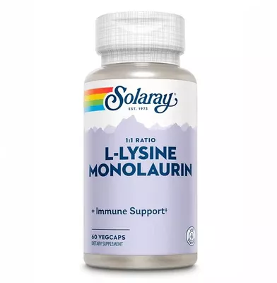Соларай (Solaray) L-лізин Монолаурин 1:1 капсули №60 — Фото 1