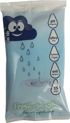 Салфетки влажные Фреш (Fresh-sh-sh) антибактериальные 15 шт — Фото 1